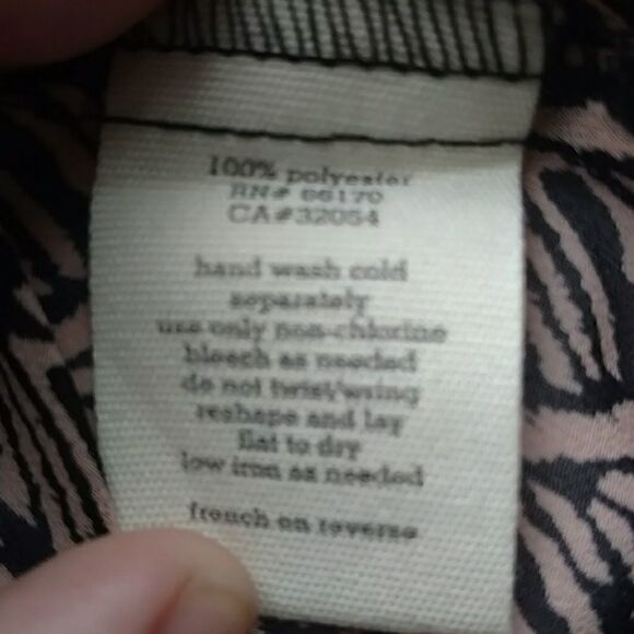 Anthropologie Top, Silence + Noise (Anthro) Peach Geometric Top - XS - Picture 7 of 8